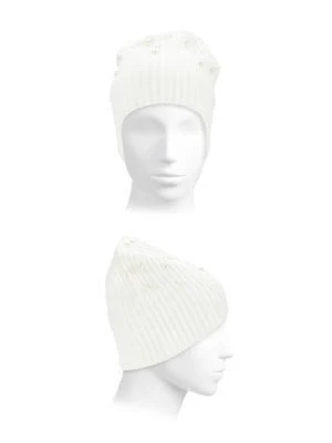 商品Kate Spade|Faux Pearl Rib Knit Beanie,价格¥72,第2张图片详细描述