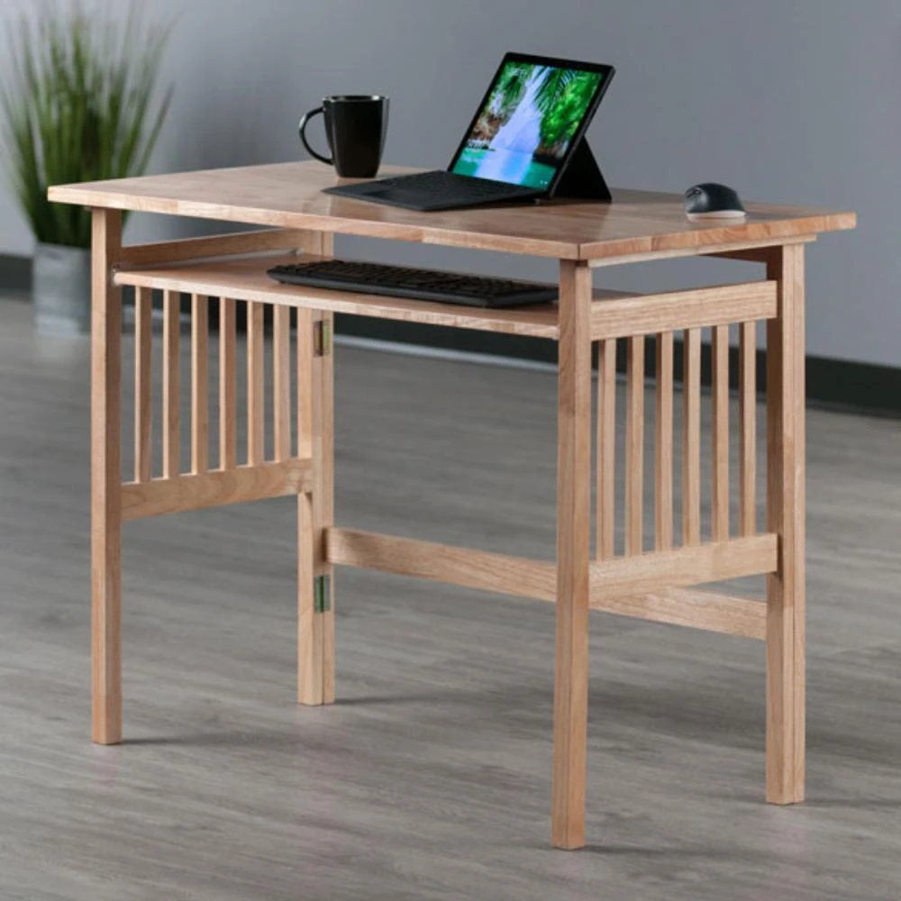 商品Hivvago|Foldable Computer Desk Natural,价格¥1937,第5张图片详细描述