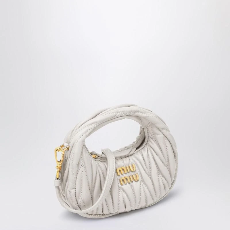 商品Miu Miu|Wander white mini Hobo pouch,价格¥6303,第2张图片详细描述