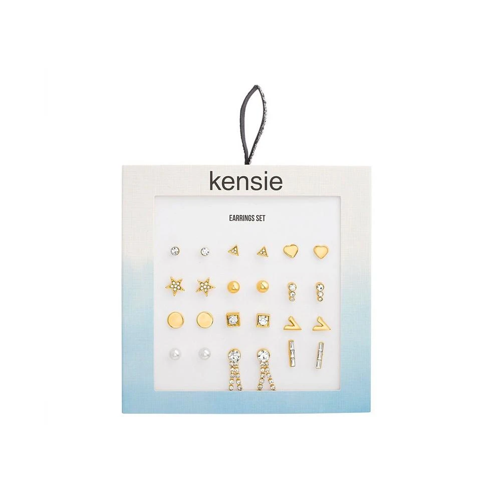 商品Kensie|Rhinestone Stud and Chain Earring Set,价格¥209,第2张图片详细描述