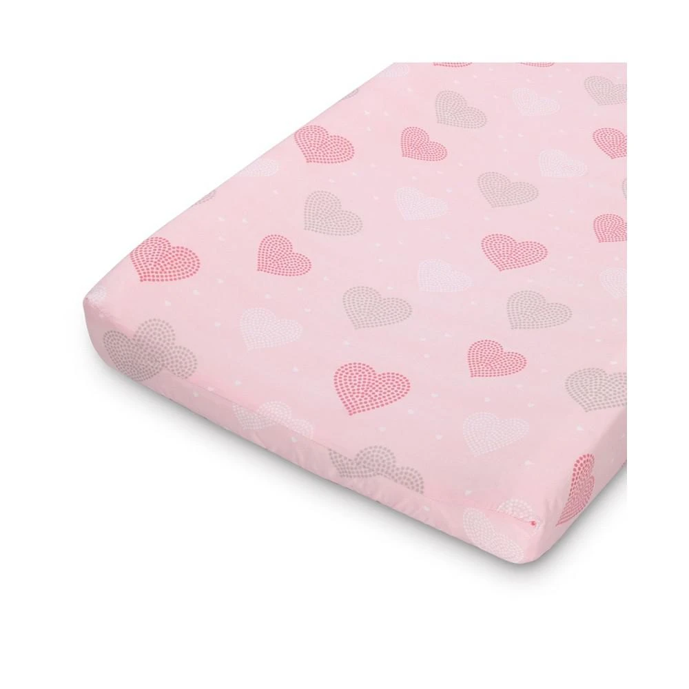 商品The Peanutshell|2 Pack Changing Pad Cover, Elephants and Hearts,价格¥335,第2张图片详细描述