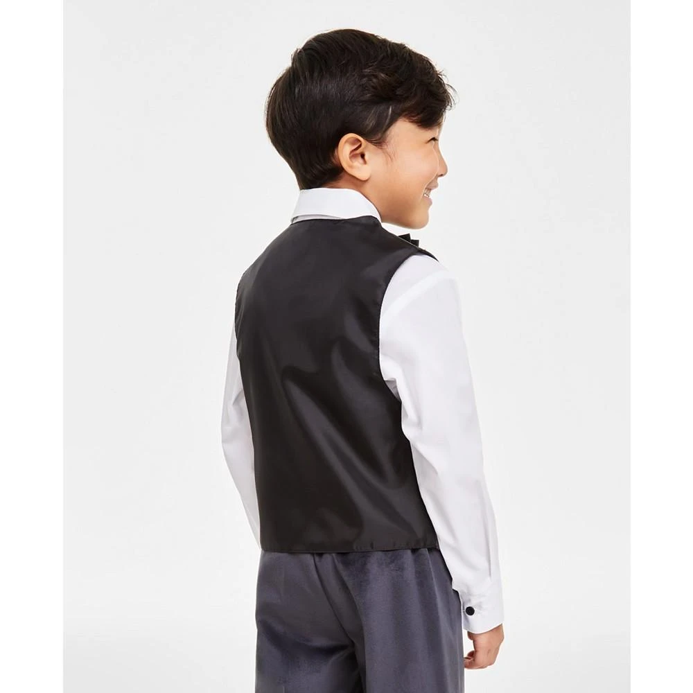 商品Calvin Klein|Little Boys Dress Shirt, Vest, Pants and Bow-Tie, 4 Piece Set,价格¥113,第3张图片详细描述