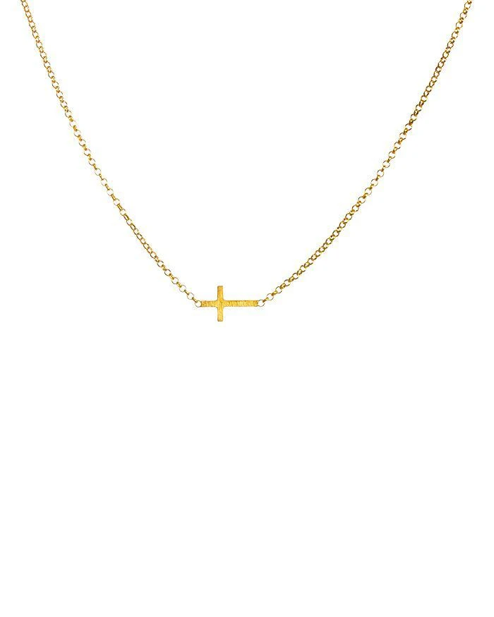 商品Dogeared|金色十字架项链, 18",价格¥345,第3张图片详细描述