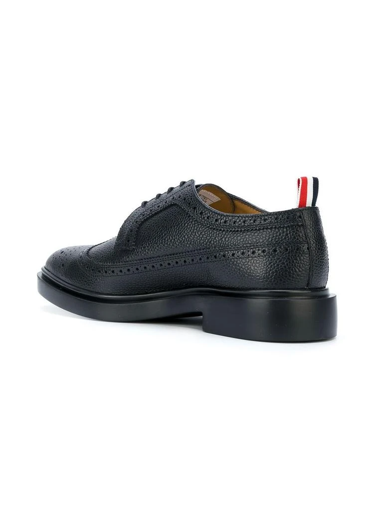 商品Thom Browne|Thom browne men's black leather lace up shoes,价格¥8981,第3张图片详细描述