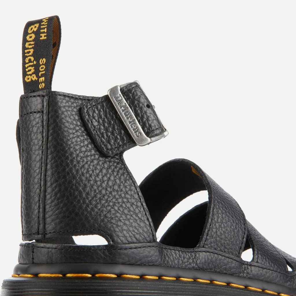 商品Dr. Martens|Dr. Martens Women's Clarissa II Quad Leather Sandals - Black,价格¥1377,第4张图片详细描述