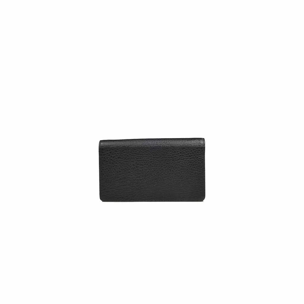 商品MAISON MARGIELA|MAISON MARGIELA Black grained leather shoulder wallet purse Maison Margiela,价格¥5372,第3张图片详细描述