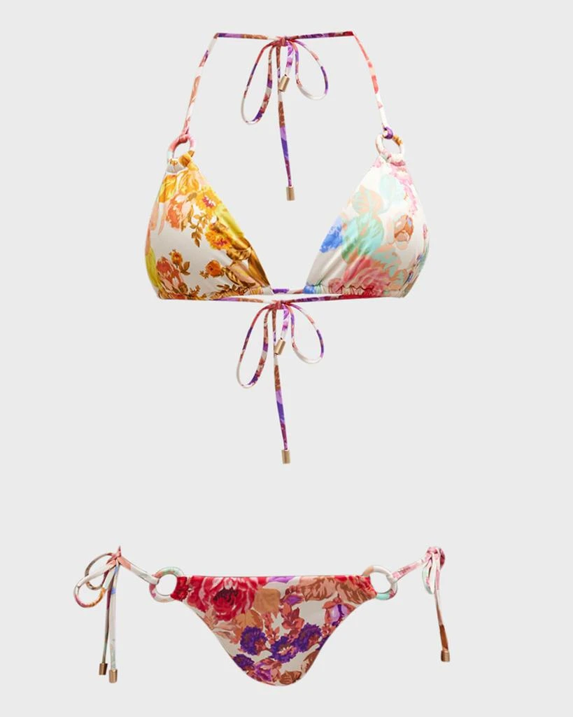商品Zimmermann|Raie Ring Tie Two-Piece Bikini Set,价格¥1931,第2张图片详细描述
