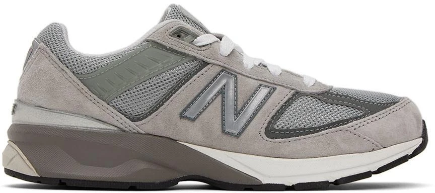 商品New Balance|Kids Gray 990v5 Big Kids Sneakers,价格¥984,第1张图片