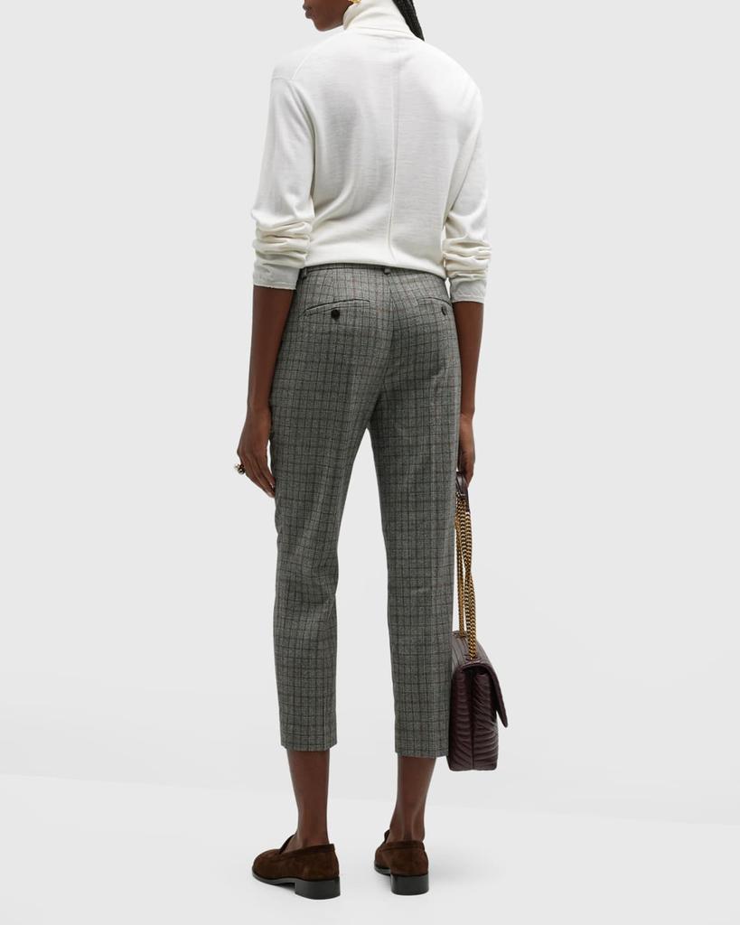 Treeca Slim-Fit Cropped Wool Trousers商品第4张图片规格展示