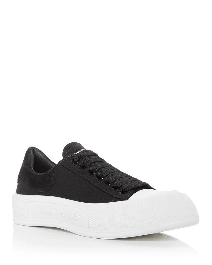 商品Alexander McQueen|Men's Deck Suede Heel Detail Low Top Sneakers ,价格¥2341,第1张图片