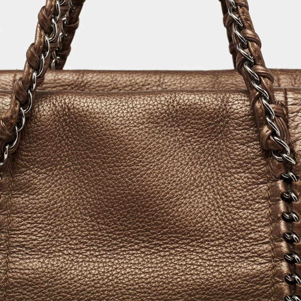 商品[二手商品] Chanel|Chanel Bronze Leather Medium Modern Chain Tote,价格¥8084,第5张图片详细描述