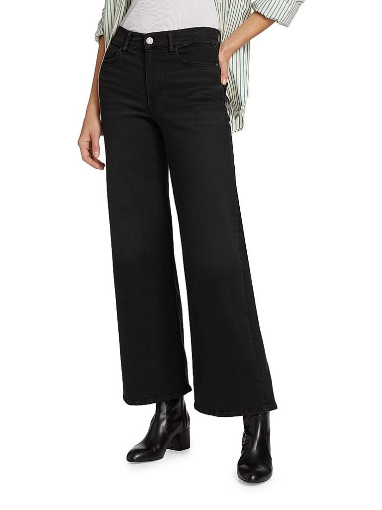 商品FRAME|Le Slim Palazzo Mid-Rise Crop Jeans,价格¥751,第3张图片详细描述