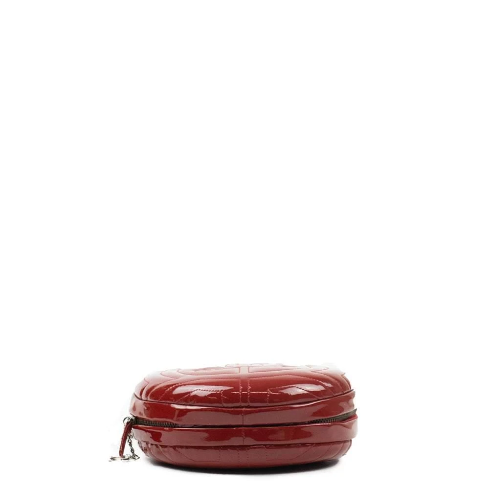 商品[二手商品] Chanel|Chanel Red Round Patent Leather Shoulder Bag,价格¥16776,第4张图片详细描述