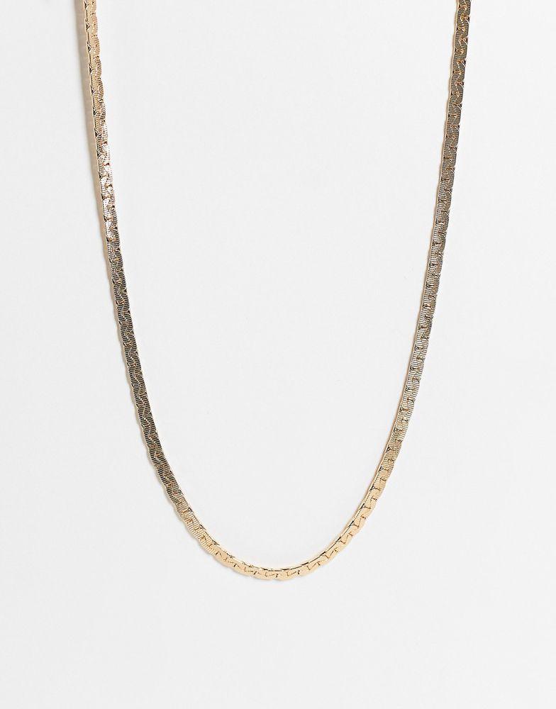 Reclaimed Vintage inspired unisex ultimate antique chain necklace in gold商品第1张图片规格展示