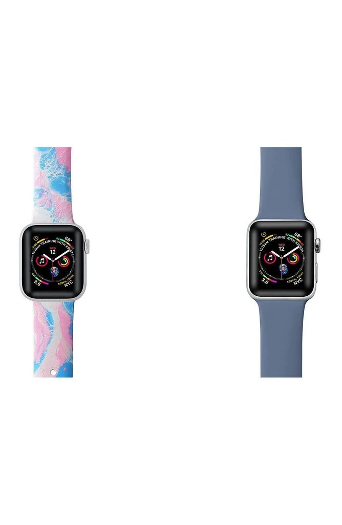 商品The Posh Tech|Assorted 2-Pack Silicone Apple Watch<sup>®</sup> Watchbands,价格¥240,第3张图片详细描述