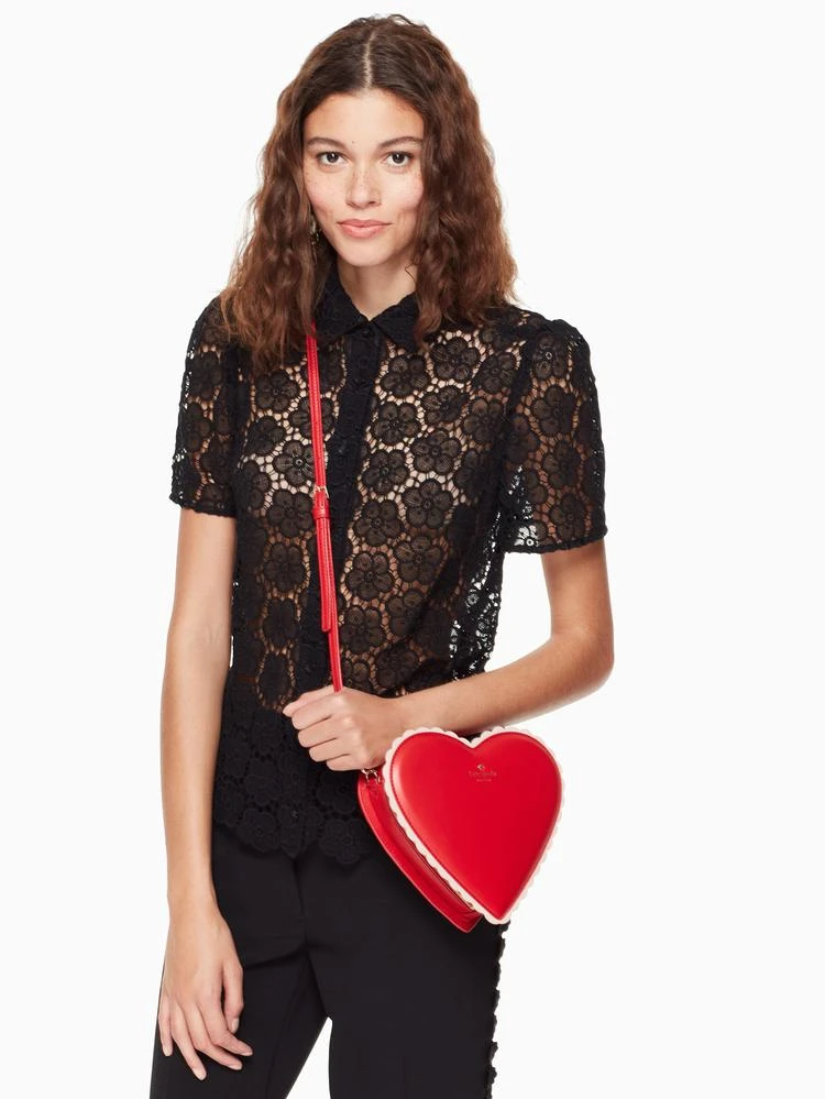 商品Kate Spade|yours truly 心形斜挎包,价格¥1592,第2张图片详细描述