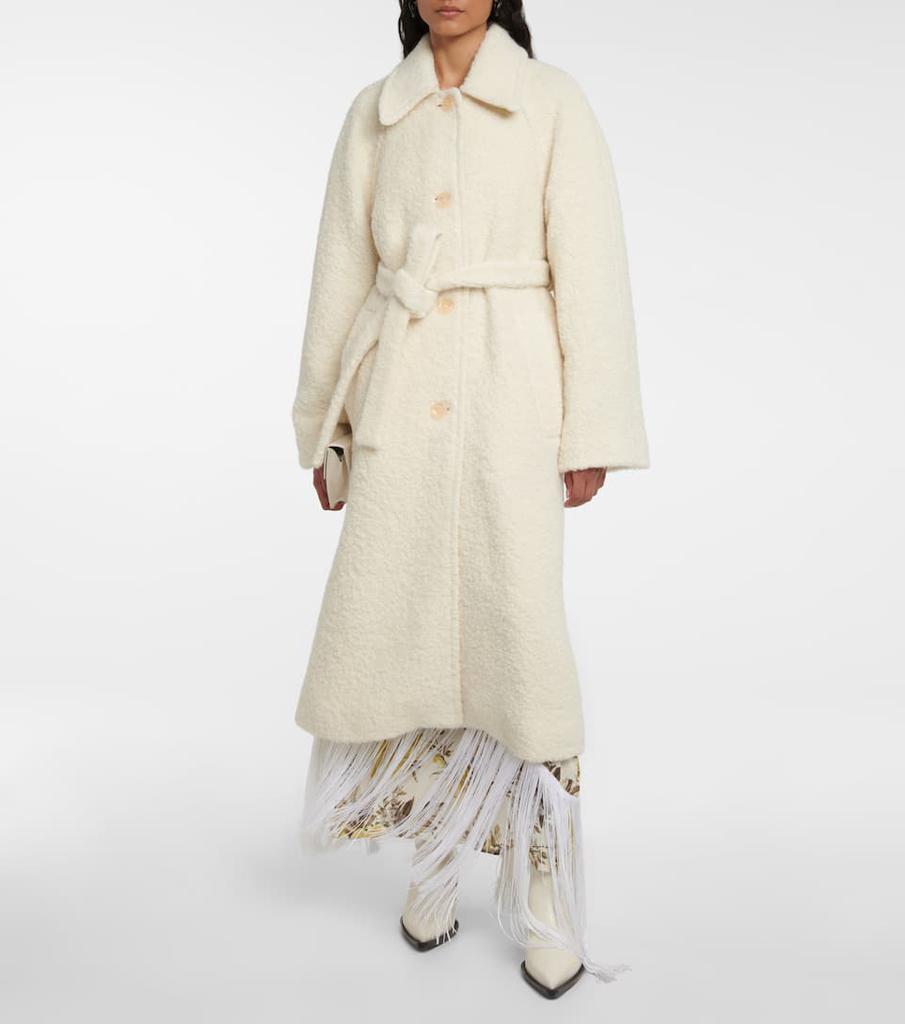 商品Acne Studios|Alpaca wool-blend belted coat,价格¥9177,第4张图片详细描述