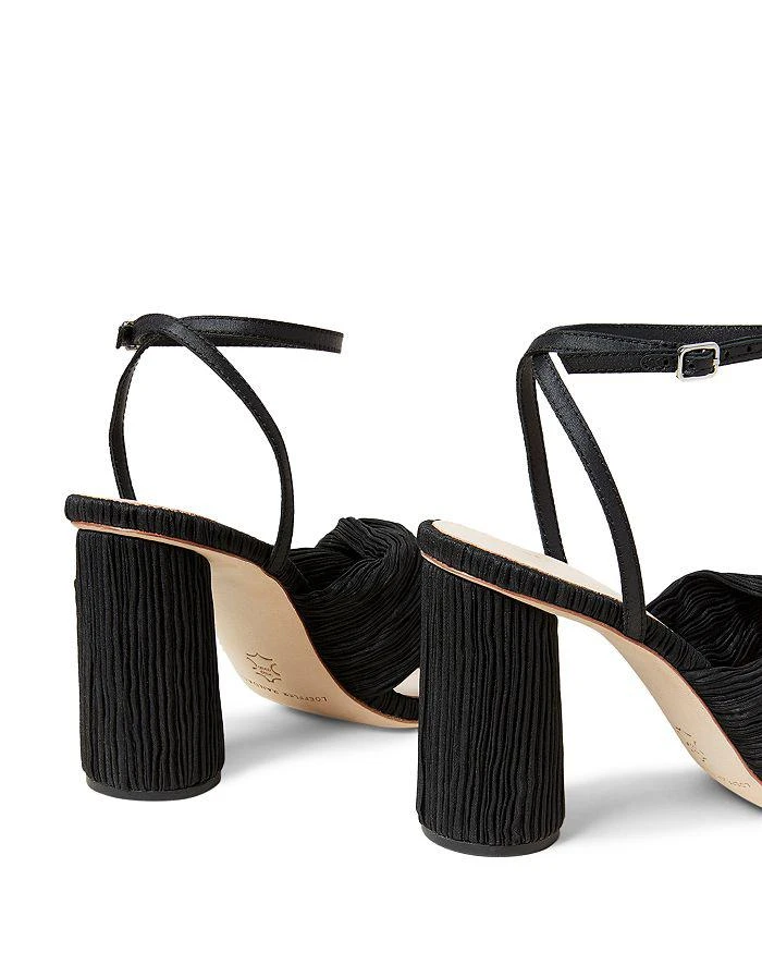 商品Loeffler Randall|Women's Pleated Twist Ankle Strap Sandals,价格¥1487,第5张图片详细描述