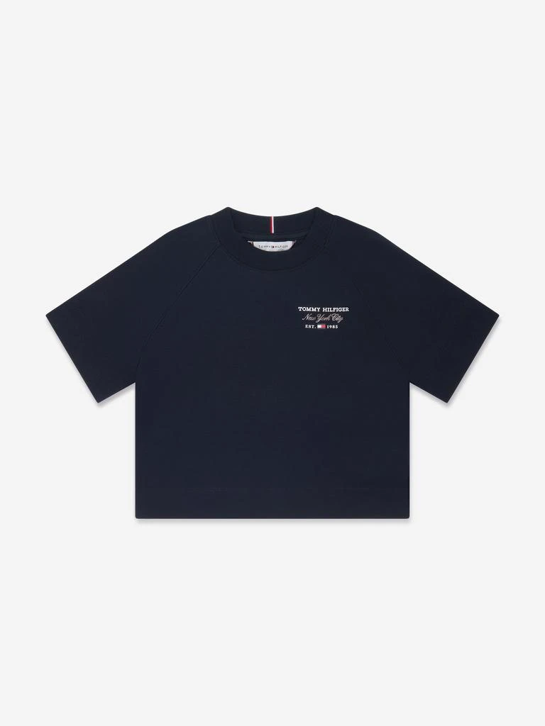 商品Tommy Hilfiger|Girls Tommy Script T-Shirt in Navy,价格¥284,第1张图片