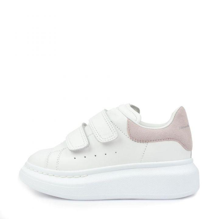 商品Alexander McQueen|White & Pink Velcro Trainers,价格¥1573,第1张图片