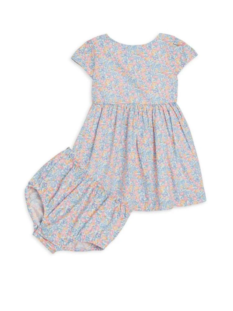 商品Ralph Lauren|Ralph Lauren - Baby Girl's 2-Piece Fit-&-Flare Dress & Bloomers Set,价格¥137,第1张图片