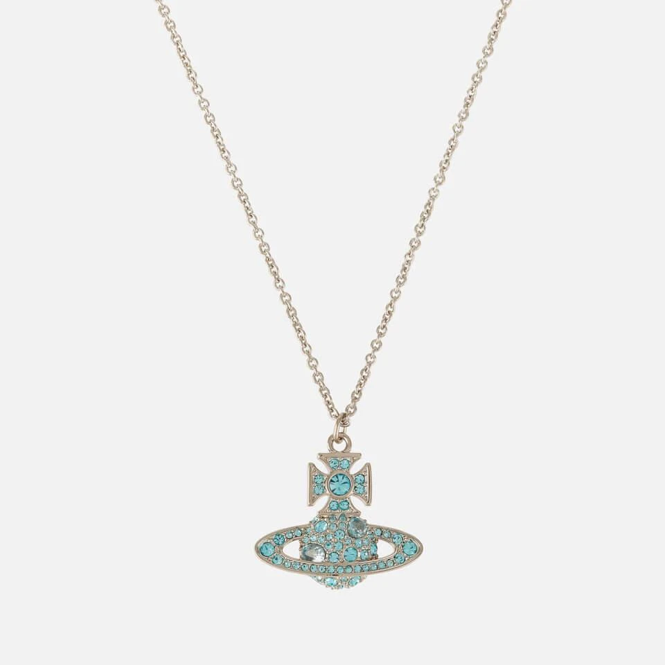 商品Vivienne Westwood|Vivienne Westwood Francette Platinum And Aquamarine Necklace,价格¥1172,第1张图片