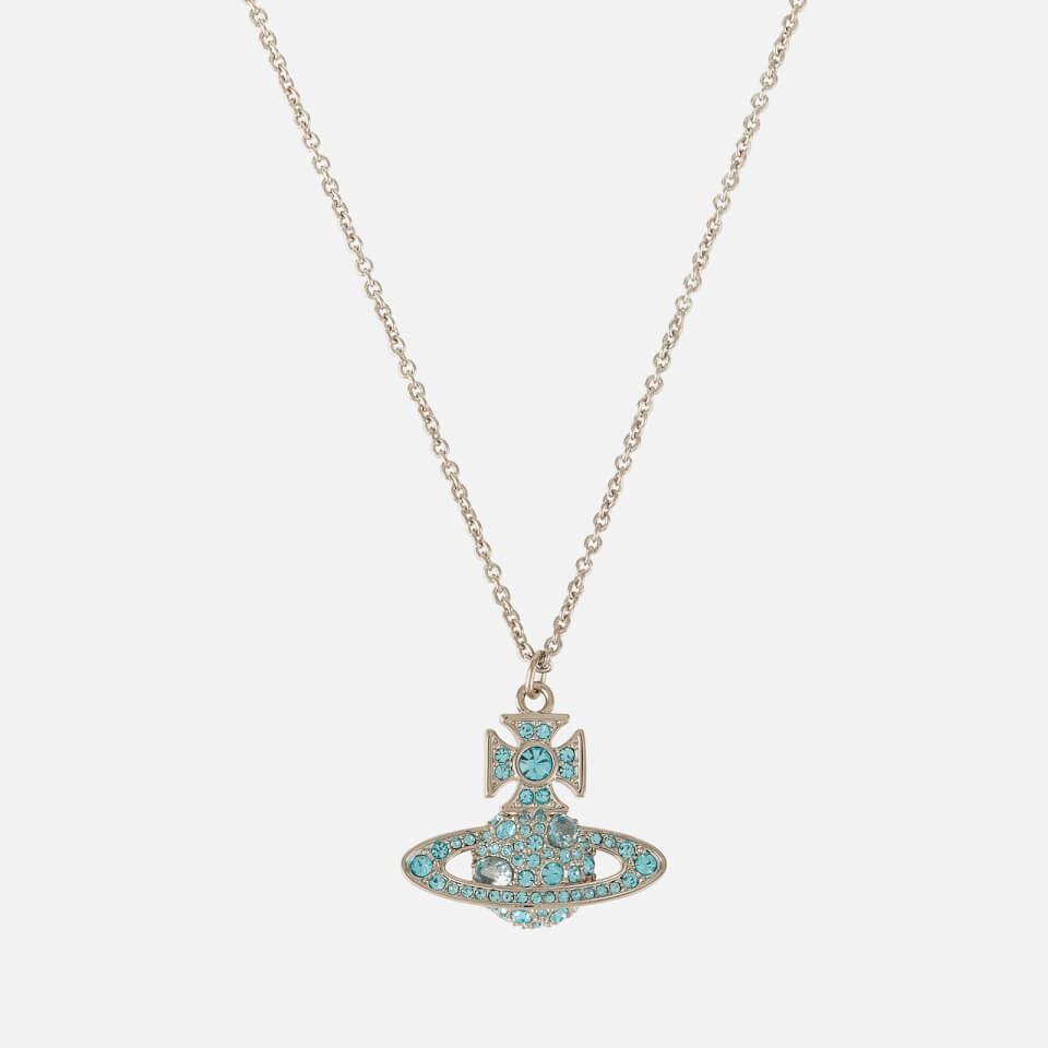商品Vivienne Westwood|Vivienne Westwood Francette Platinum And Aquamarine Necklace,价格¥1098,第1张图片