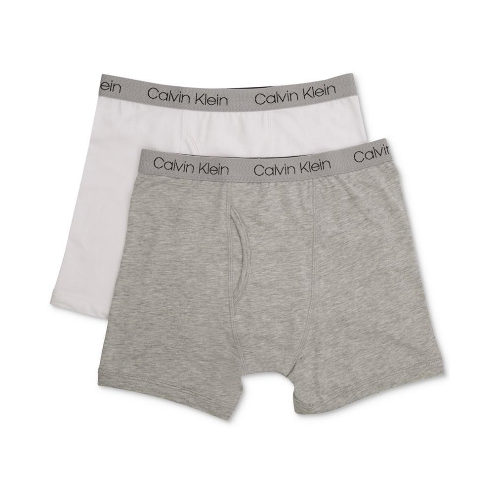 商品Calvin Klein|男童纯棉四角内裤2件装, 小童&大童,价格¥122,第1张图片