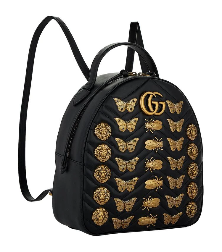 商品Gucci|Marmont Gold Bug Backpack,价格¥18332,第3张图片详细描述