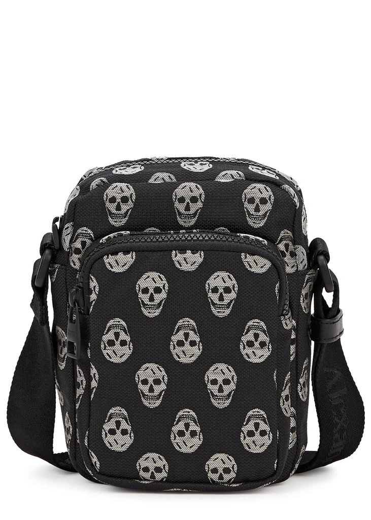 商品Alexander McQueen|Biker mini skull-jacquard canvas cross-body bag,价格¥1942,第1张图片