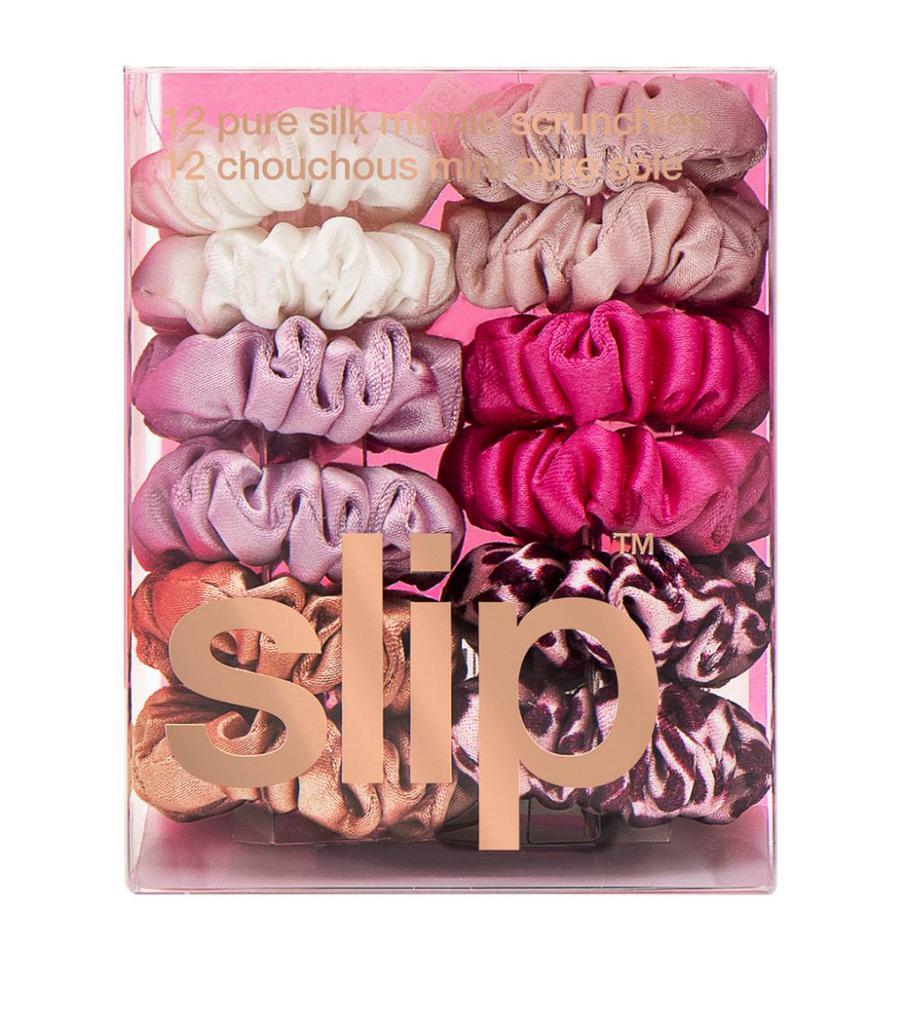 商品Slip|Pure Silk Minnie Scrunchies (Set of 12),价格¥360,第4张图片详细描述