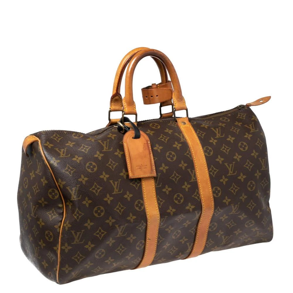 商品[二手商品] Louis Vuitton|Louis Vuitton Monogram Canvas Keepall 45 Bag,价格¥5344,第3张图片详细描述