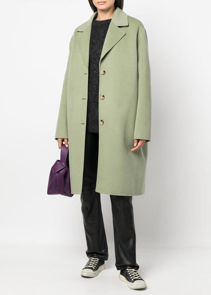 Acne Studios Dusty Green Wool Coat商品第4张图片规格展示