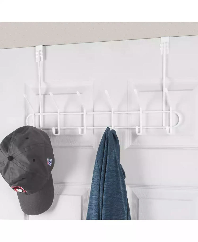 Over The Door 6-Double Hook Rack 商品