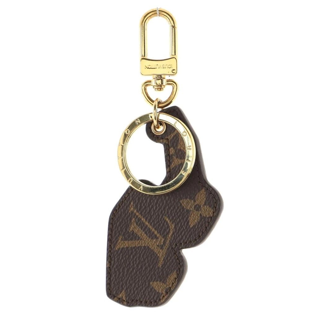 商品[二手商品] Louis Vuitton|Louis Vuitton Gold-tone Printed Leather and Monogram Canvas 1.1 Millionaire Mini Icons Bag Charm,价格¥4724,第2张图片详细描述