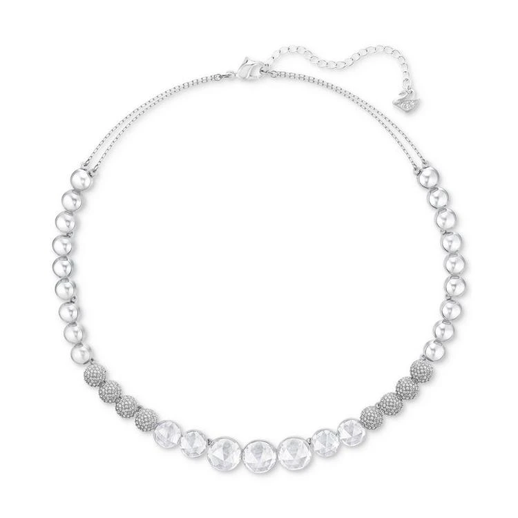 商品Swarovski|Silver-Tone Crystal & Pavé Sphere Collar Necklace,价格¥1882,第1张图片