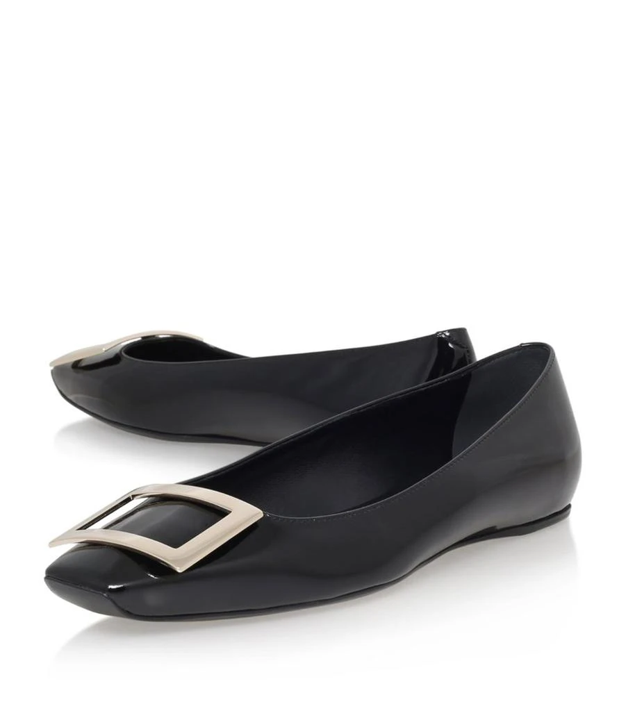 商品Roger Vivier|Patent Quadrata Trompette Ballet Flats,价格¥7273,第3张图片详细描述