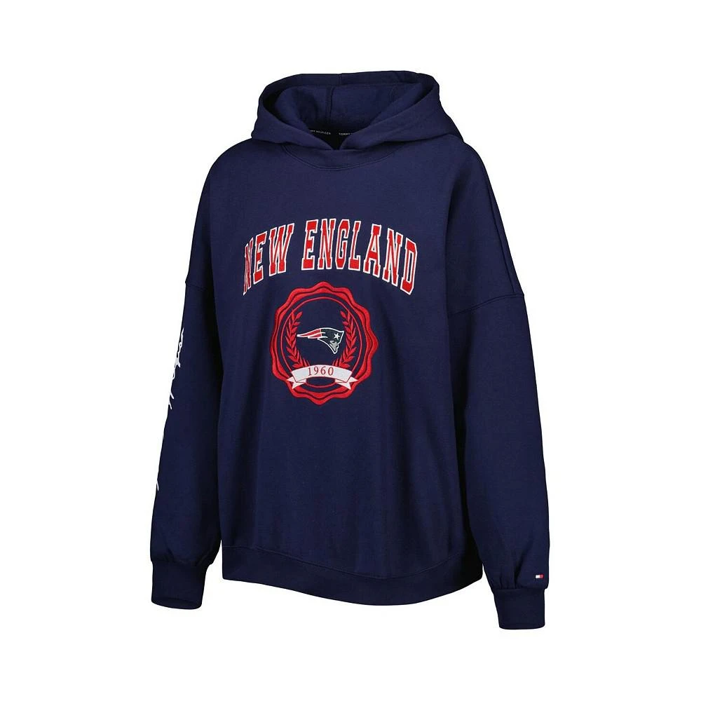 商品Tommy Hilfiger|Women's Navy New England Patriots Becca Drop Shoulder Pullover Hoodie,价格¥505,第2张图片详细描述