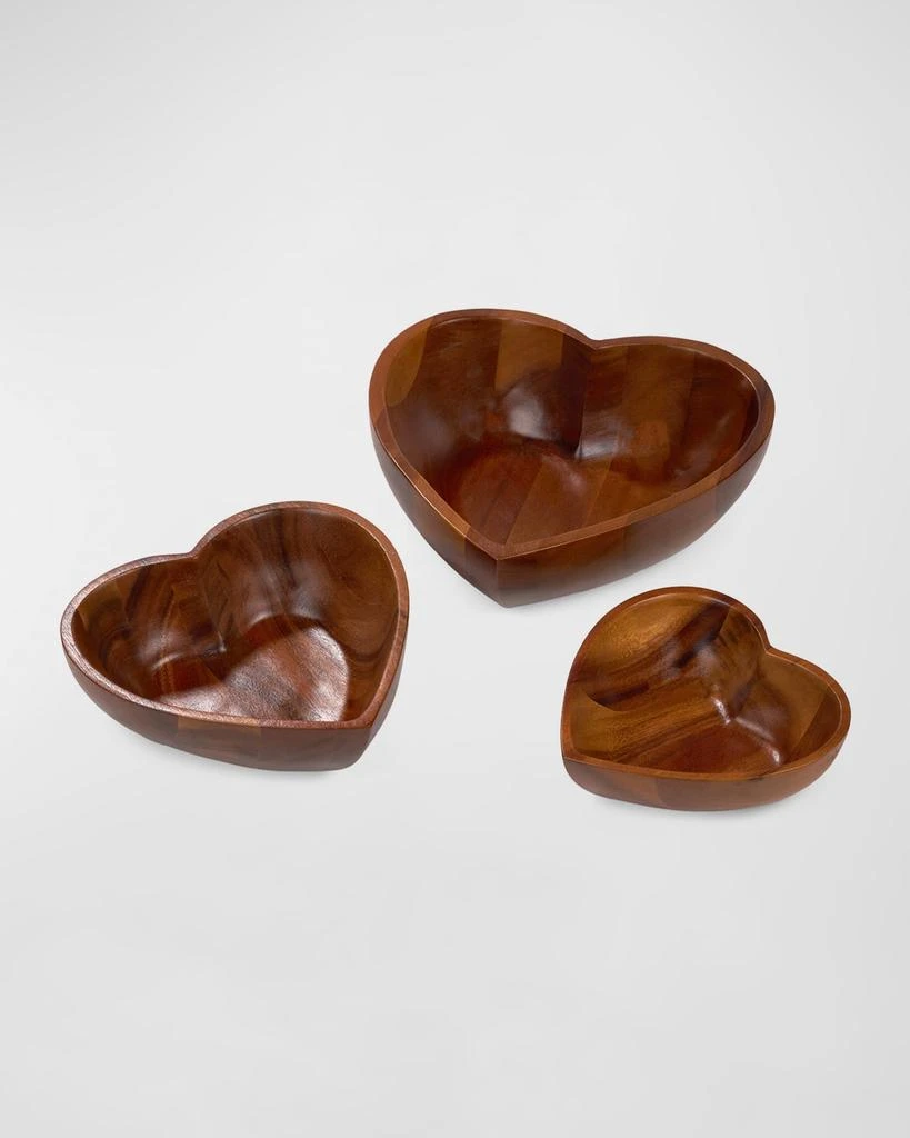商品Nambe|Eat Your Heart Out Nesting Bowls, Set of 3,价格¥1242,第3张图片详细描述