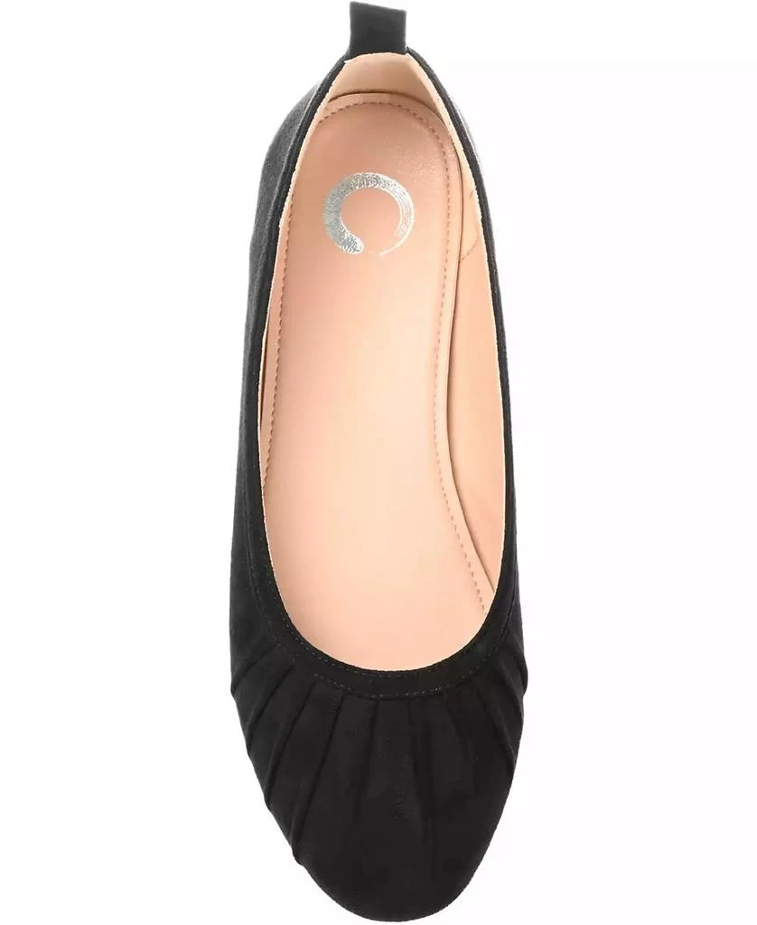 商品Journee Collection|Women's Tannya Ruched Ballet Flats,价格¥186,第4张图片详细描述