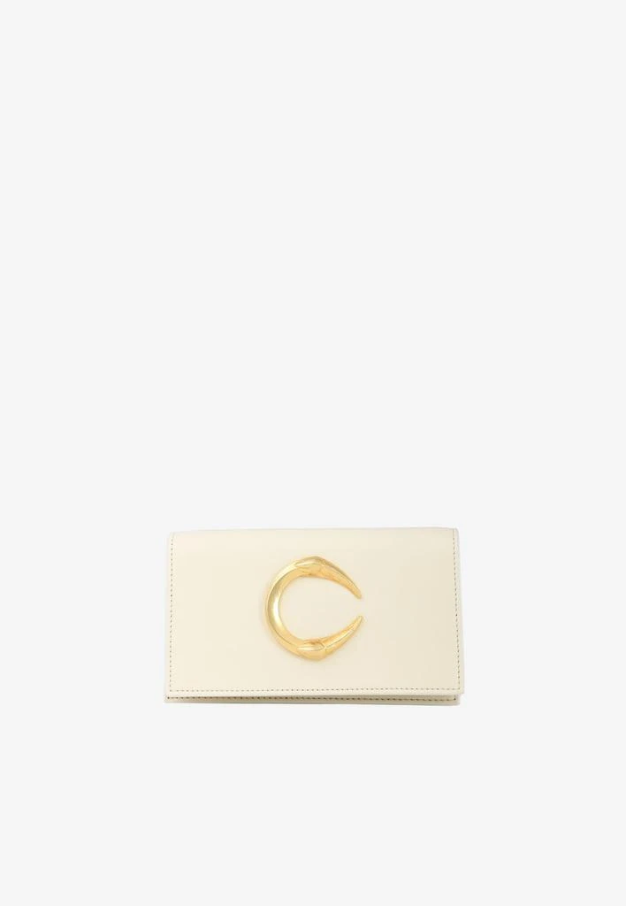 商品Roberto Cavalli|Small C Logo Chain Clutch in Calf Leather,价格¥5342,第2张图片详细描述