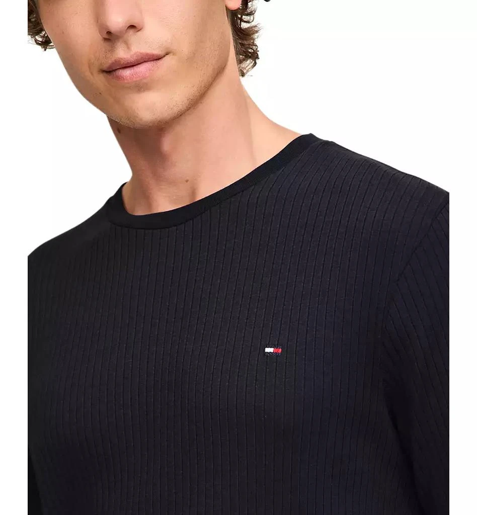 商品Tommy Hilfiger|Men's Ribbed Long-Sleeve Pajama Shirt,价格¥125,第3张图片详细描述