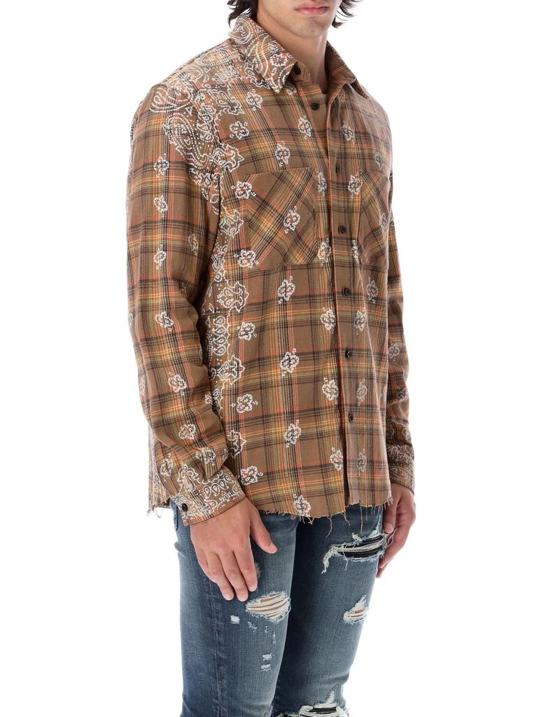 商品AMIRI|Amiri Bandana Plaid Buttoned Shirt,价格¥3152,第3张图片详细描述