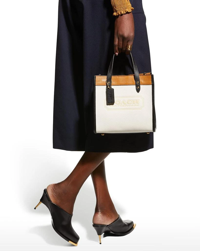 商品Coach|Field 22 Colorblock Leather Logo Badge Tote Bag,价格¥3099,第2张图片详细描述