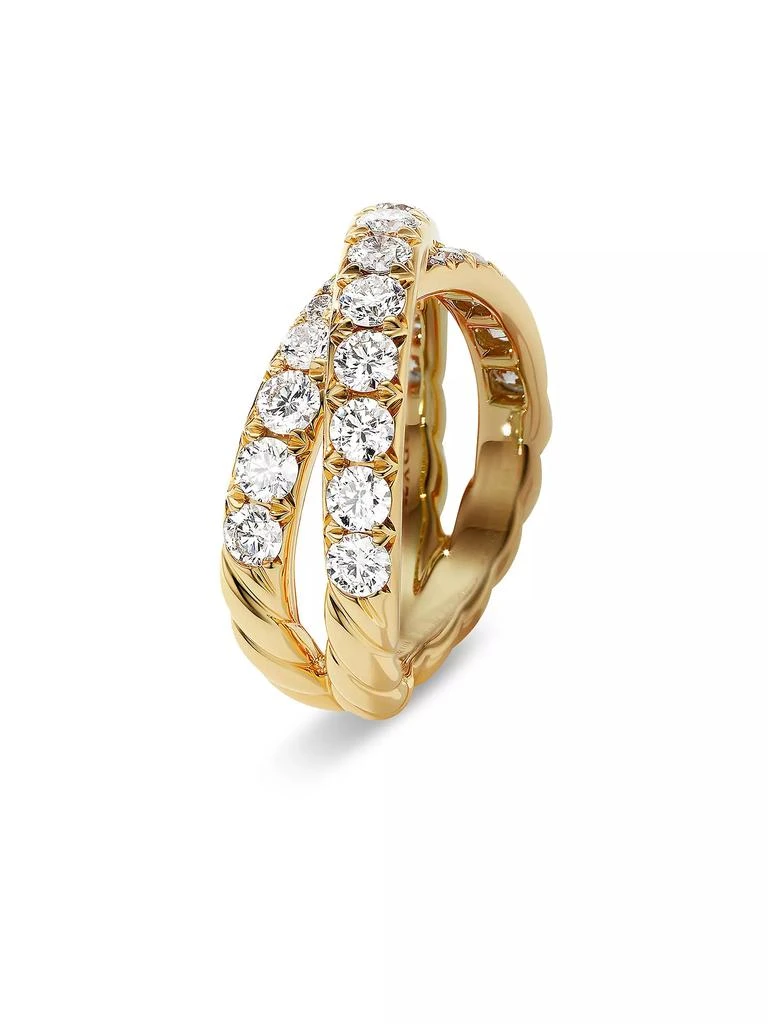 商品David Yurman|DY Crossover Band Ring in 18K Yellow Gold,价格¥47201,第4张图片详细描述