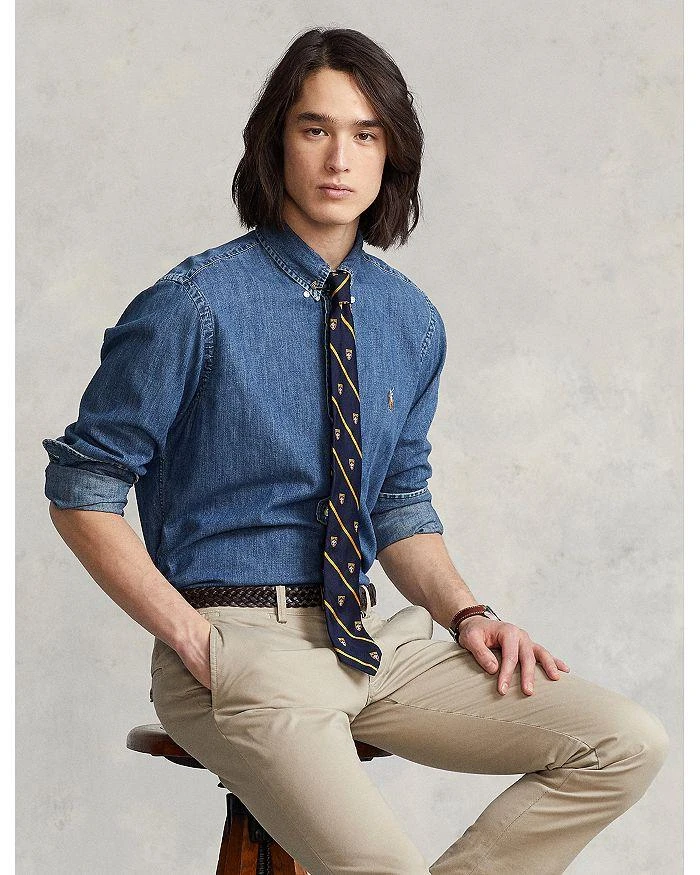 商品Ralph Lauren|Classic Fit Long Sleeve Denim Cotton Button Down Shirt,价格¥938,第4张图片详细描述