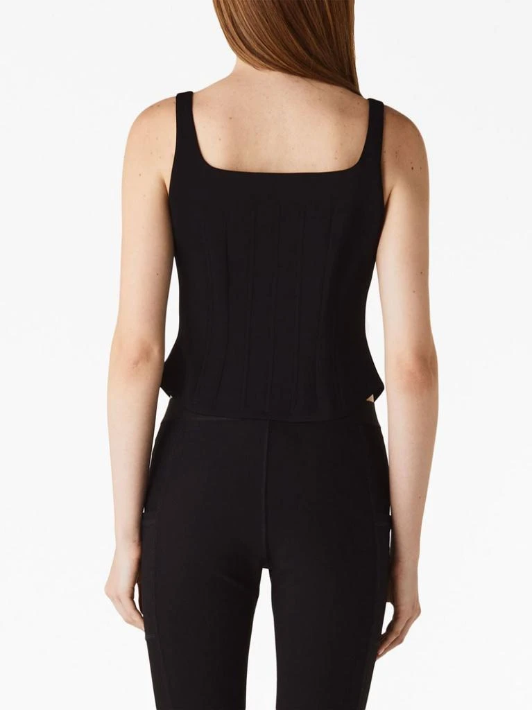 商品Tom Ford|BLACK CADY ZIP UP CORSET TANK TOP,价格¥7046,第3张图片详细描述