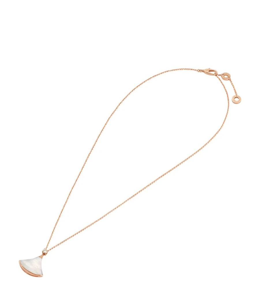 商品BVLGARI|Rose Gold, Diamond and Mother-of-Pearl Divas' Dream Necklace,价格¥30533,第1张图片