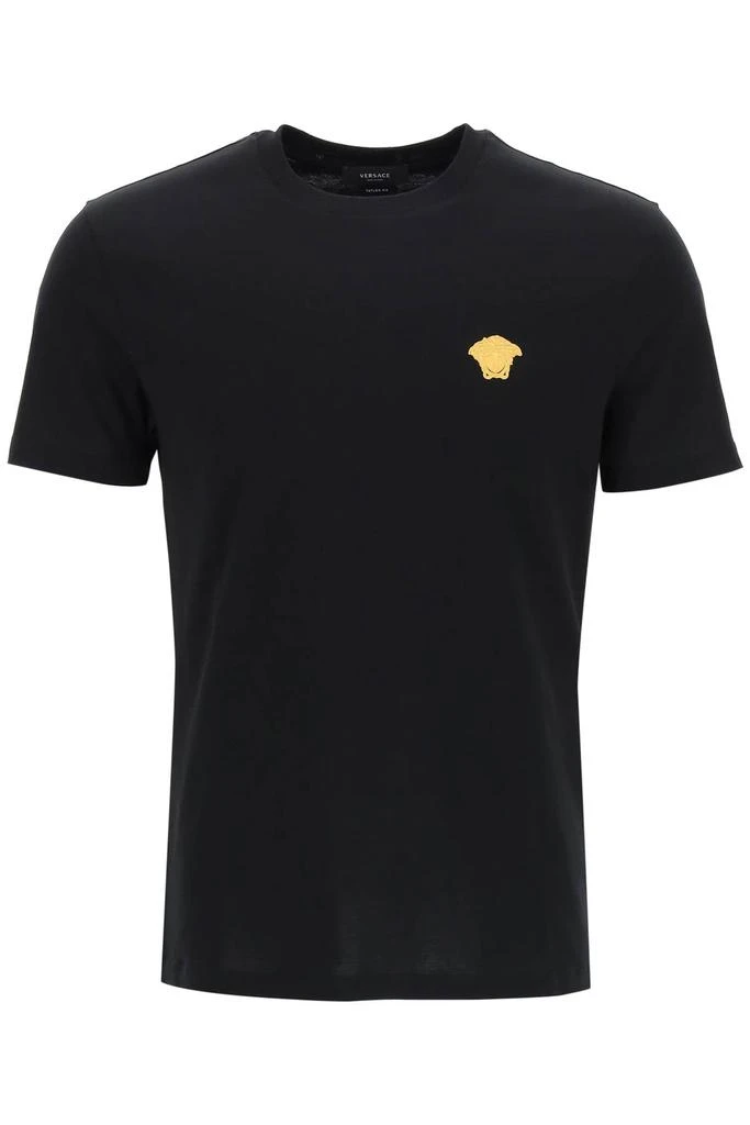 商品Versace|Versace taylor fit t-shirt with medusa embroidery,价格¥1458,第1张图片