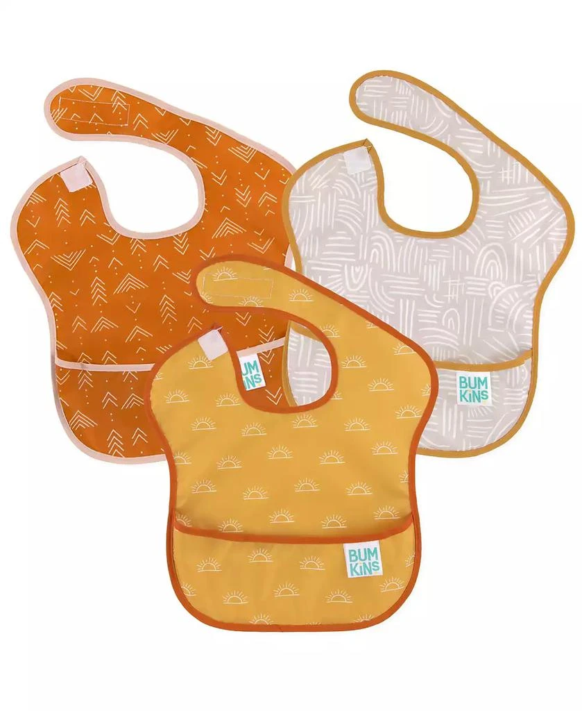 商品Bumkins|SuperBib Baby Boys and Girls Bibs, Pack of 3,价格¥146,第1张图片